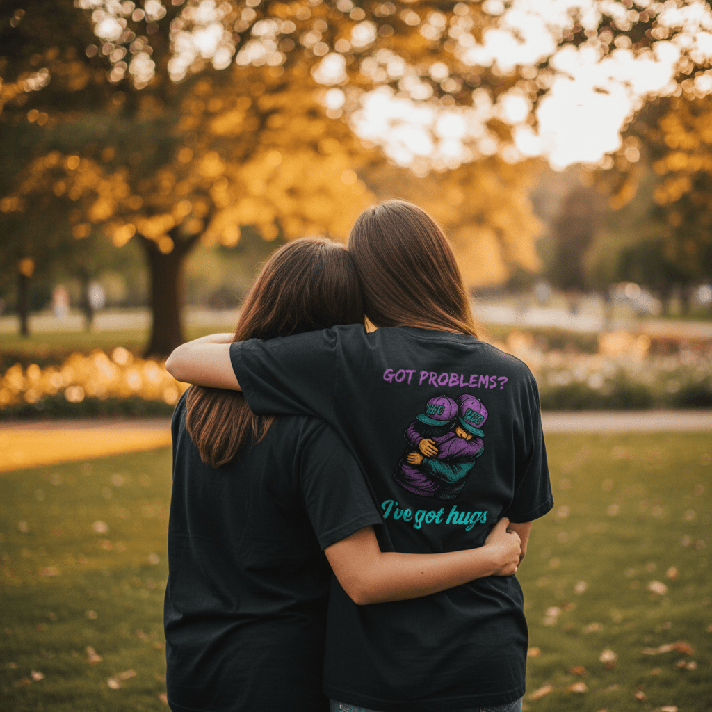 Hugs Fix Everything - Boyfriend Tee - You Good? Clothing