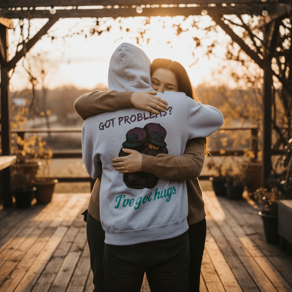 Hugs Fix Everything - Heavy Blend Hoodie - You Good? Clothing