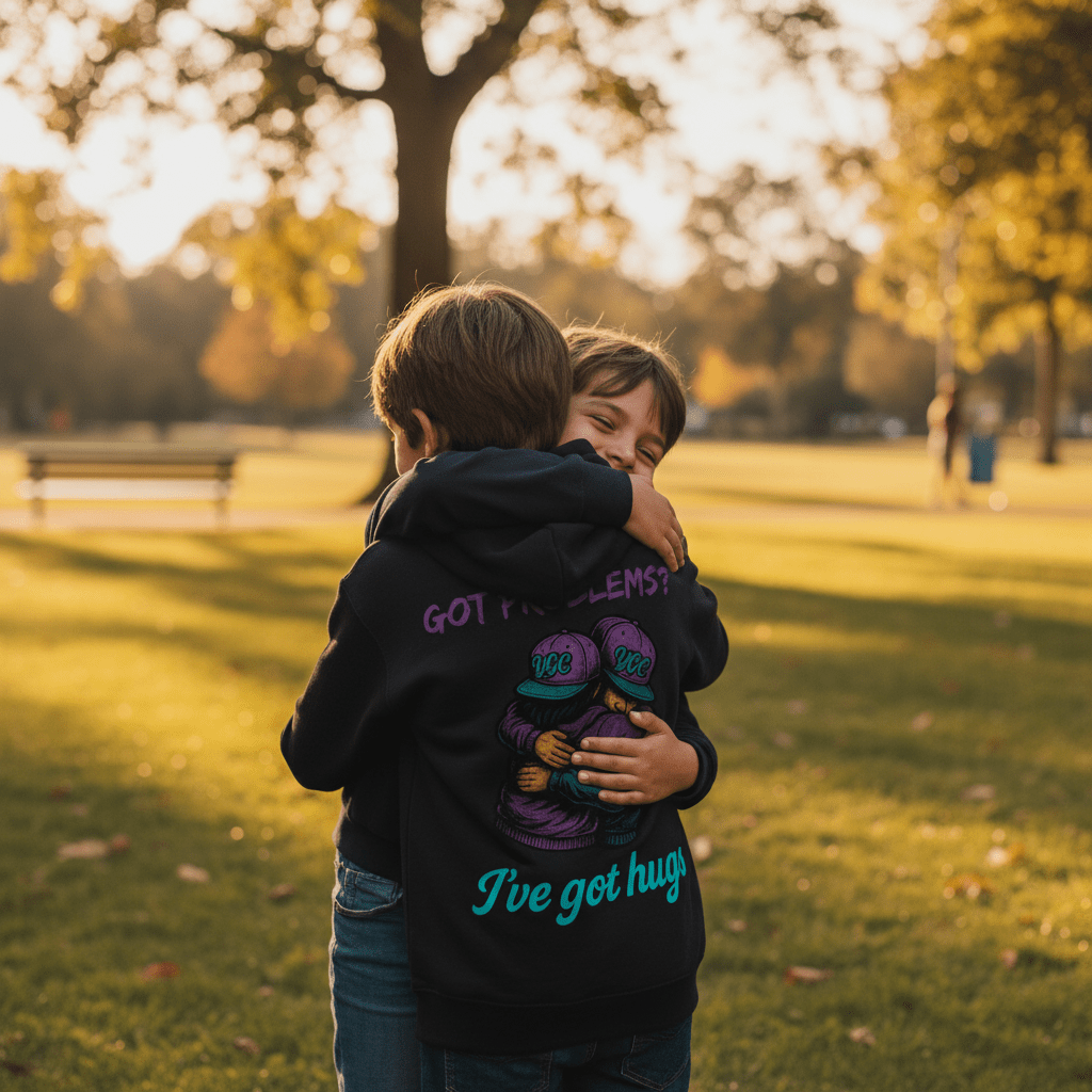 Hugs Fix Everything - Heavy Blend Youth Hoodie - You Good? Clothing