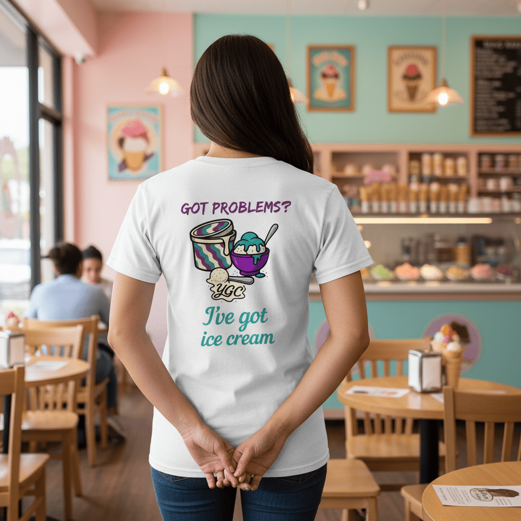 Ice Cream Fixes Everything - Boyfriend Tee - You Good? Clothing