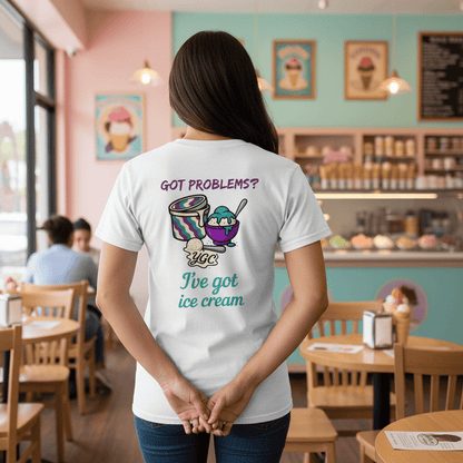 Ice Cream Fixes Everything - Boyfriend Tee - You Good? Clothing
