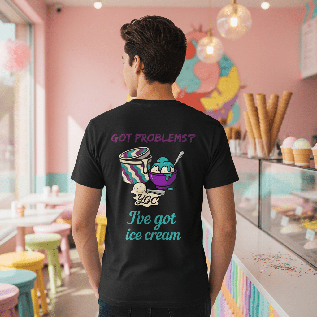 Ice Cream Fixes Everything - Classic Print Tee - You Good? Clothing