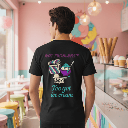 Ice Cream Fixes Everything - Classic Print Tee - You Good? Clothing