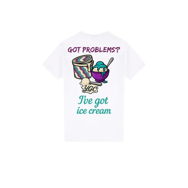 Ice Cream Fixes Everything - Classic Print Tee - You Good? Clothing