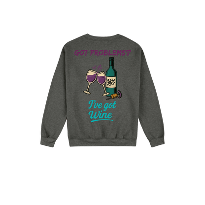 Wine fixes Everything - Heavy Blend Crewneck - You Good? Clothing