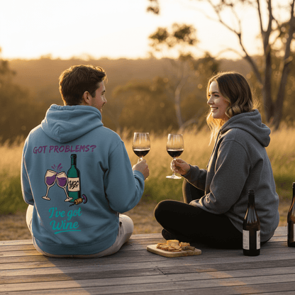 Wine fixes Everything - Heavy Blend Hoodie - You Good? Clothing