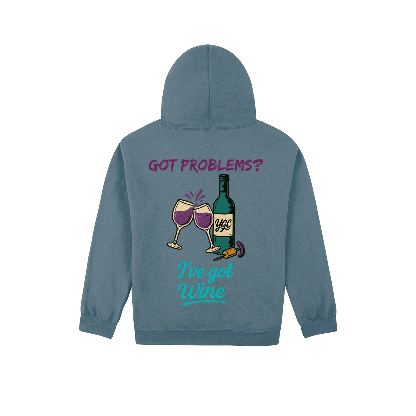 Wine fixes Everything - Heavy Blend Hoodie - You Good? Clothing