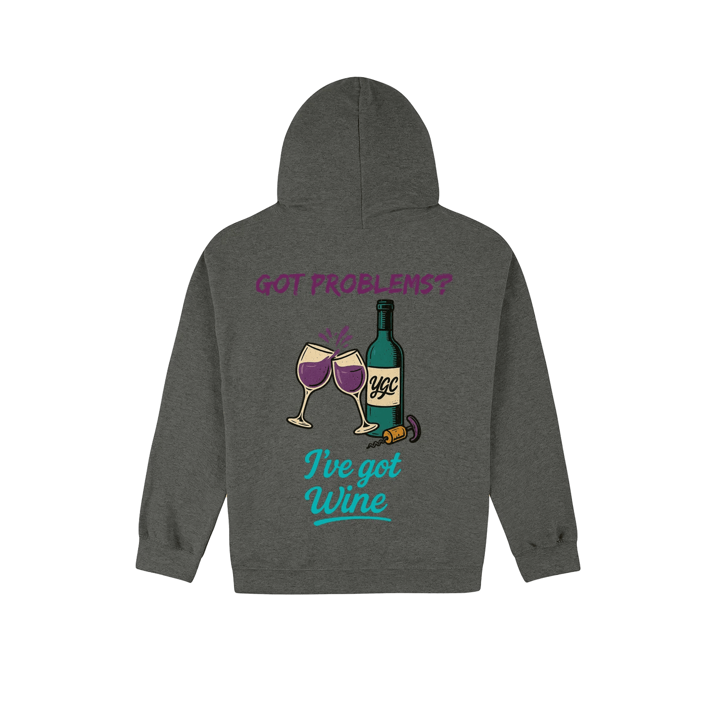 Wine fixes Everything - Heavy Blend Hoodie - You Good? Clothing