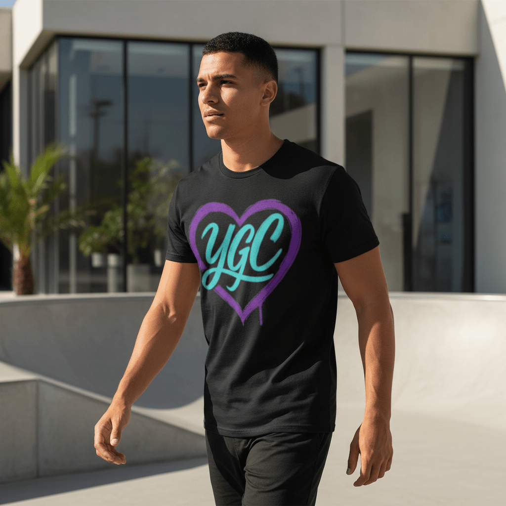 YGC Heart Logo - Classic Print Tee - You Good? Clothing