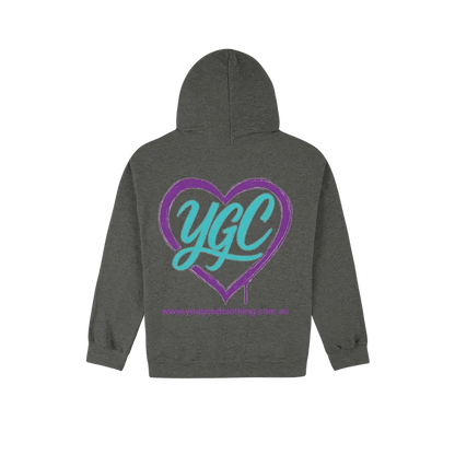 YGC Heart Logo - Heavy Blend Hoodie - You Good? Clothing