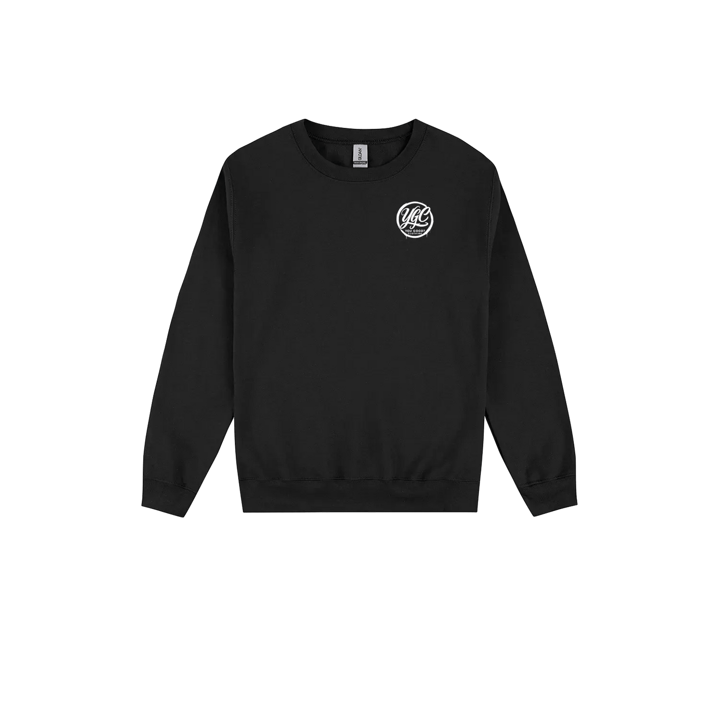 YGC White Logo - Heavy Blend Sweaters - You Good? Clothing