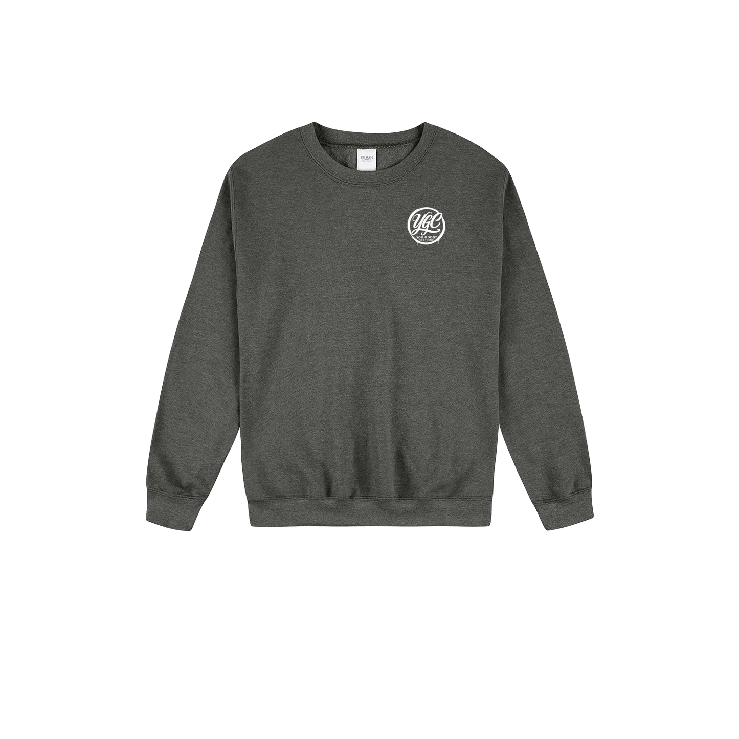 YGC White Logo - Heavy Blend Sweaters - You Good? Clothing