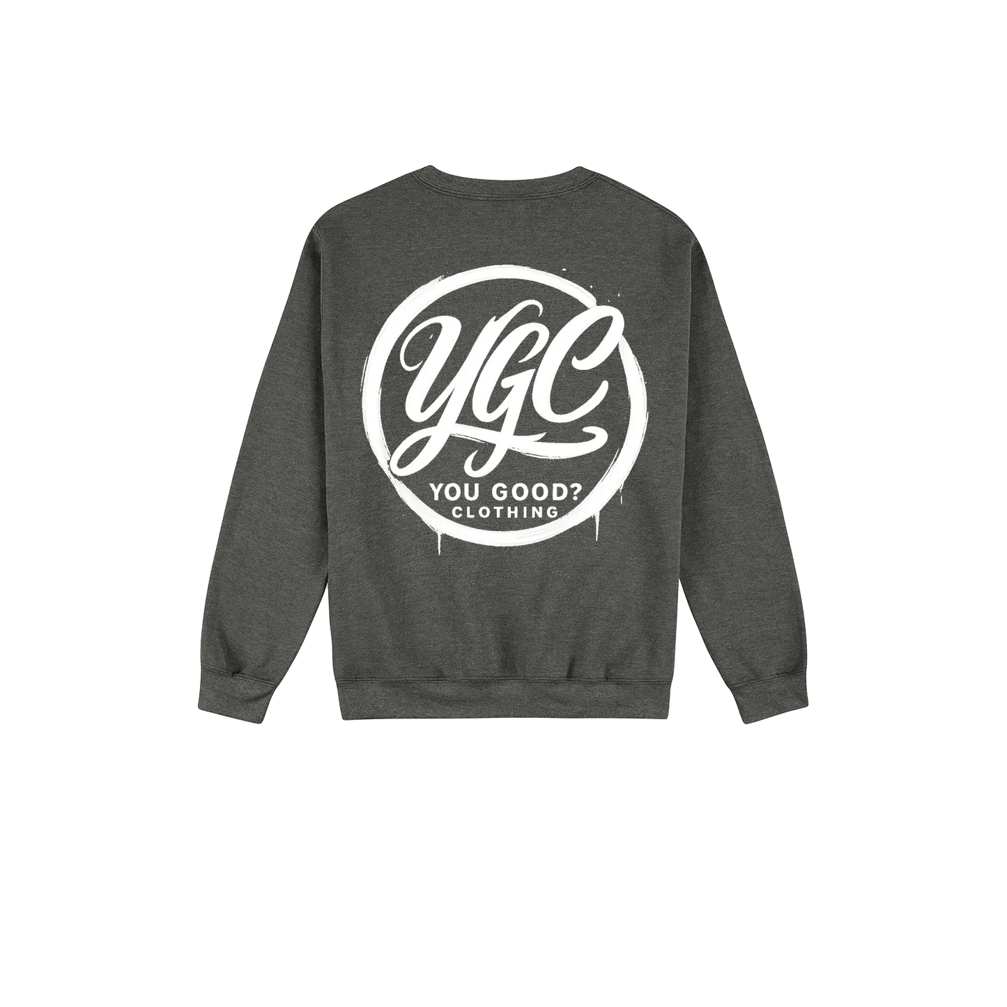 YGC White Logo - Heavy Blend Sweaters - You Good? Clothing