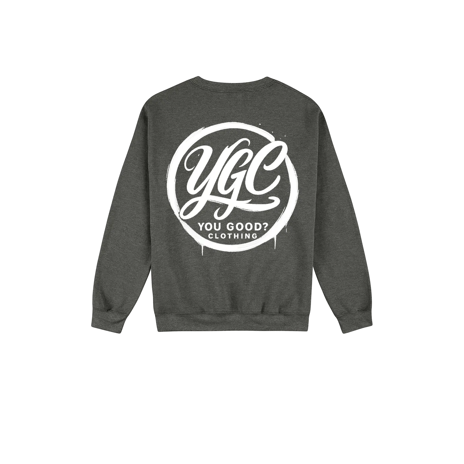 YGC White Logo - Heavy Blend Sweaters - You Good? Clothing