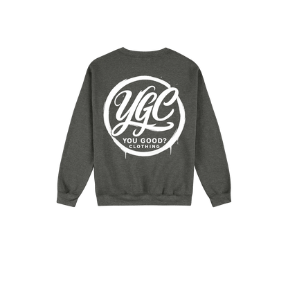 YGC White Logo - Heavy Blend Sweaters - You Good? Clothing