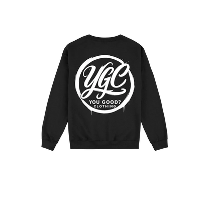 YGC White Logo - Heavy Blend Sweaters - You Good? Clothing