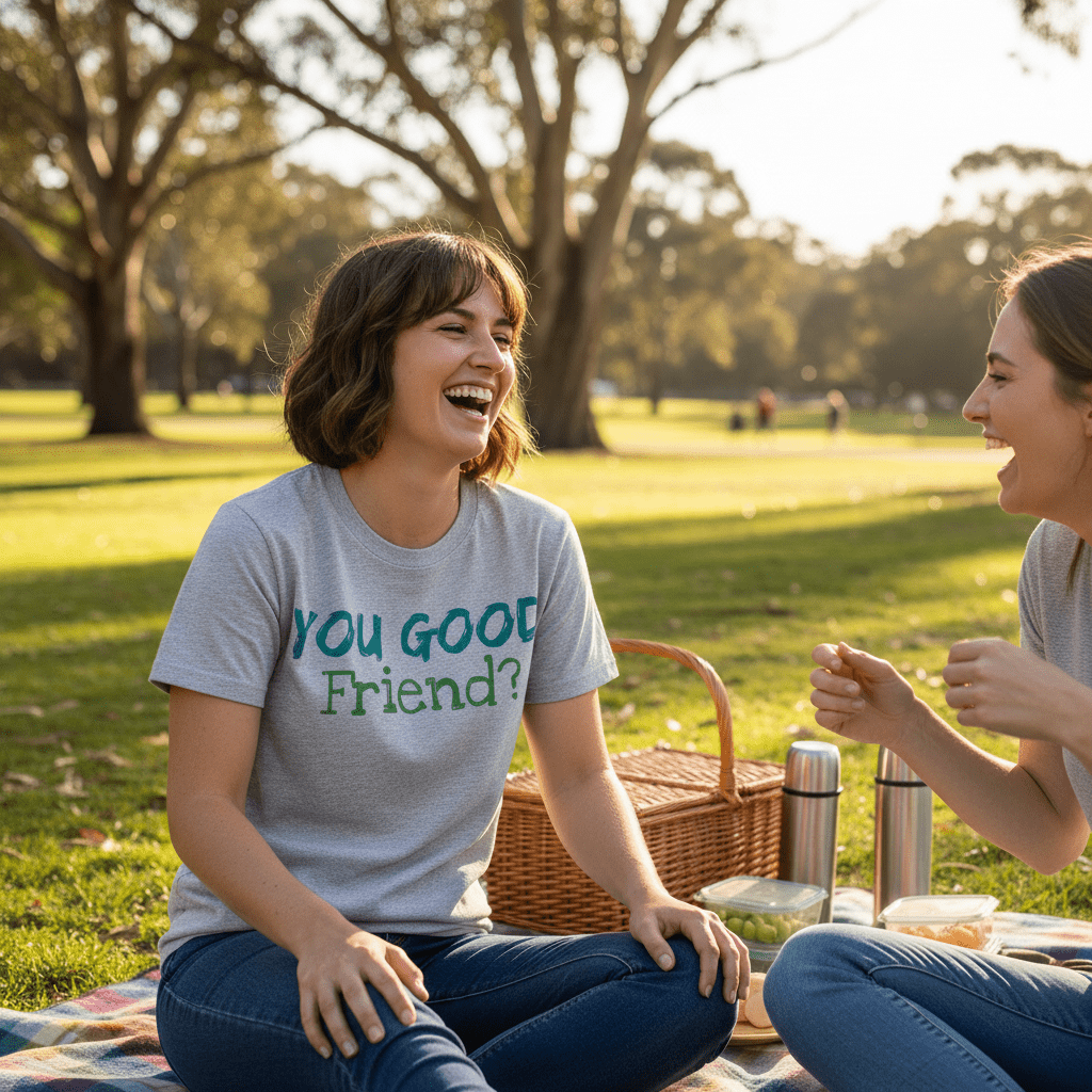 You Good Friend? Classic Print Tee - You Good? Clothing